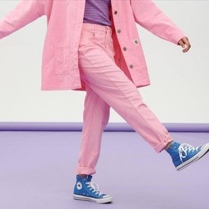 Lucy and yak pink corduroy trousers